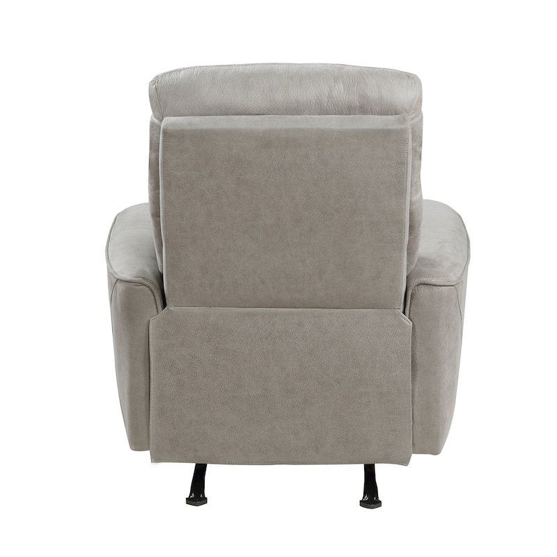 Azalea Polished Microfiber Rocker Reclining Chair