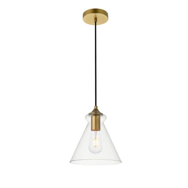 1-Light 8 inch Pendant with Clear Glass