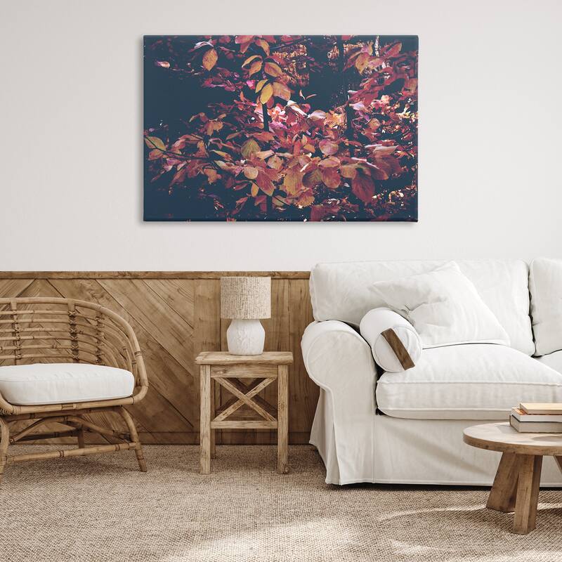 Stupell Dusky Forest Leaves Canvas Wall Art Design By Gemma Bardot