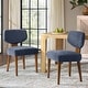 preview thumbnail 41 of 40, HULALA HOME Hipolito Mid Century Modern Ergonomic Dining Chair with Solid Wood Legs Set of 2