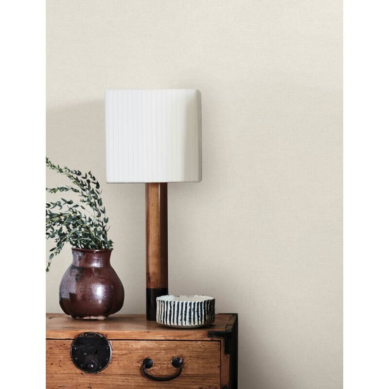 Chesapeake Chambray Dove Fabric Weave Wallpaper