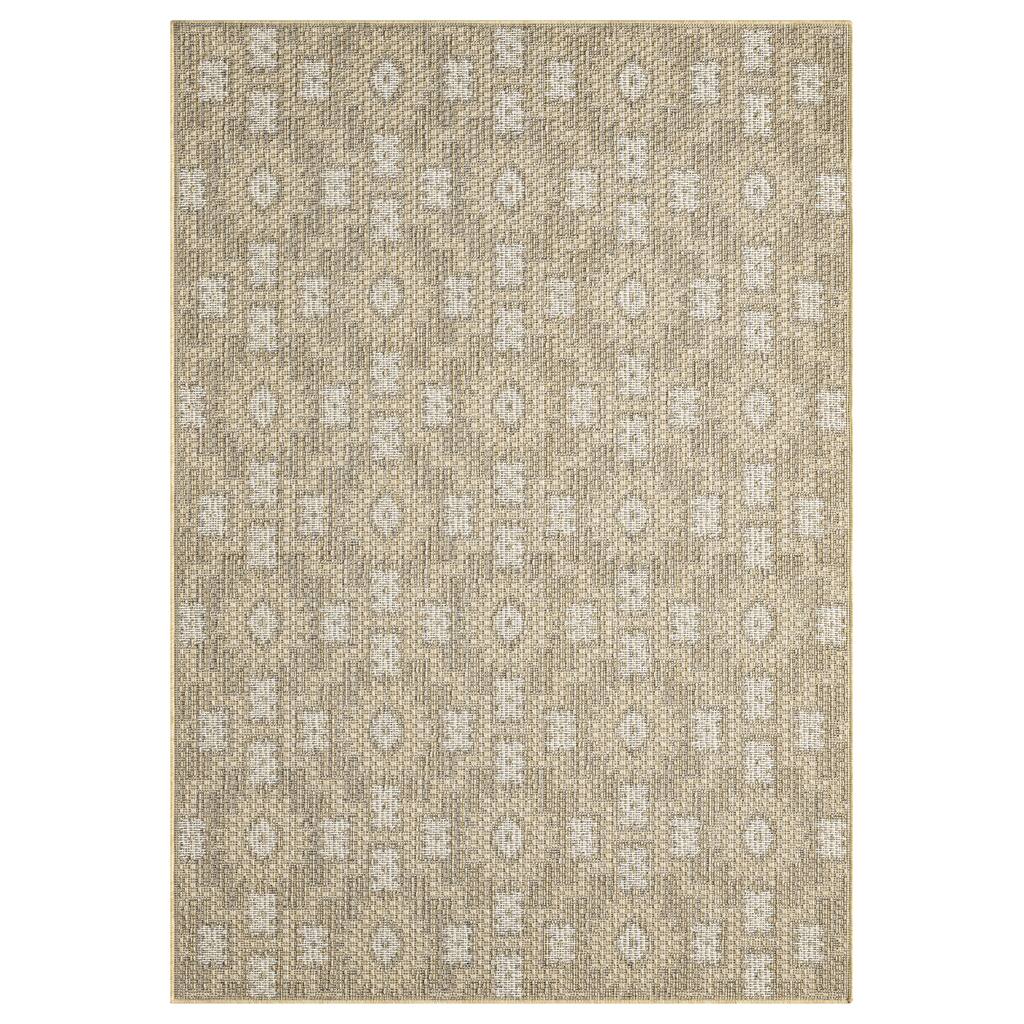 Terra by Obeetee Harvest Tile Beige Rug
