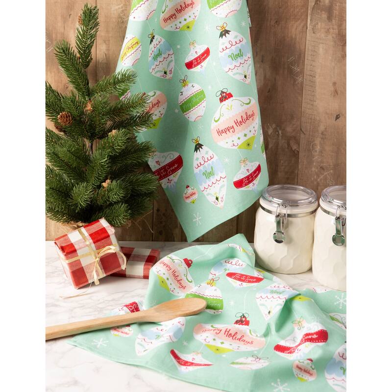 DII Assorted Christmas Printed Dishtowel