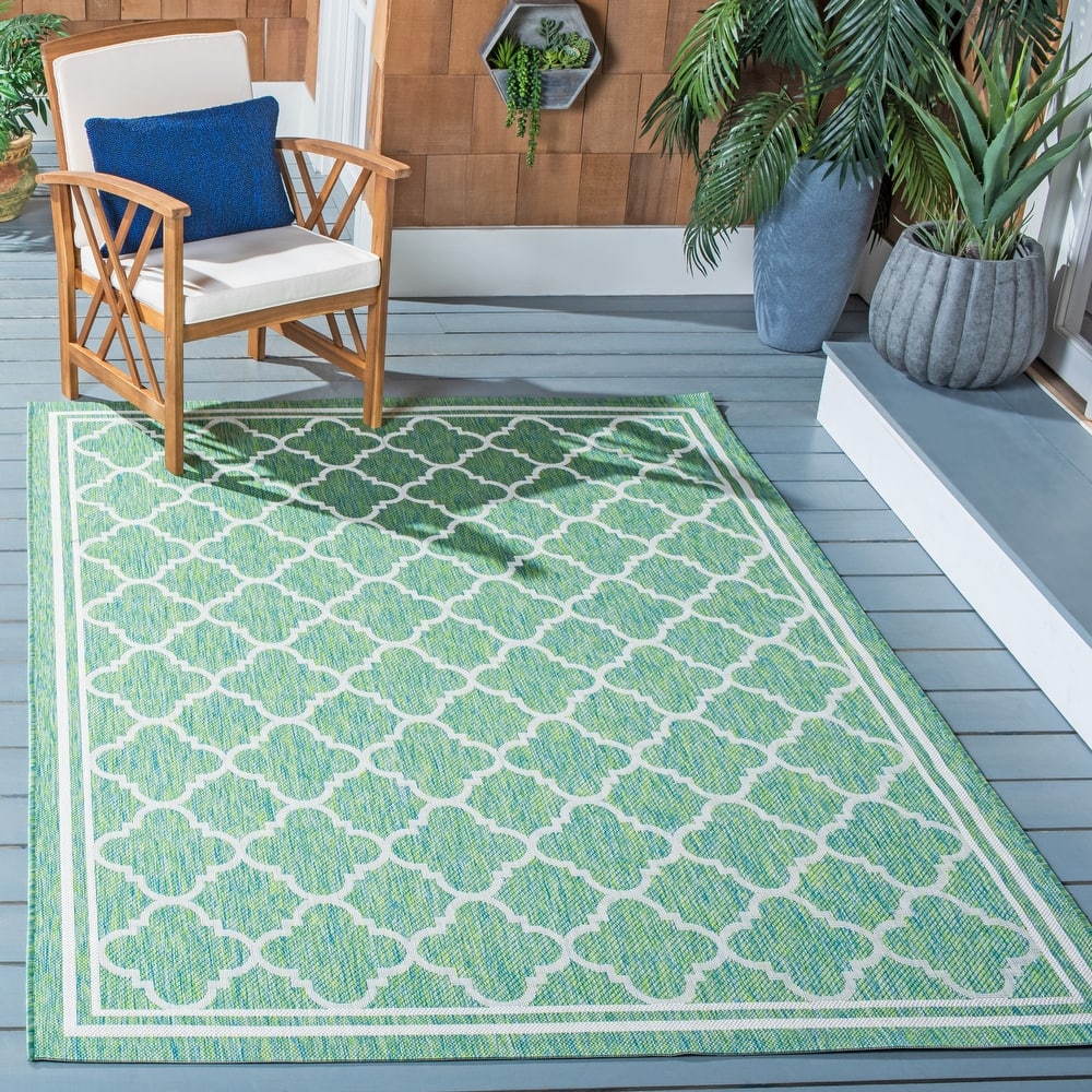 SAFAVIEH Courtyard Kamini Indoor/ Outdoor Waterproof Patio Backyard Rug