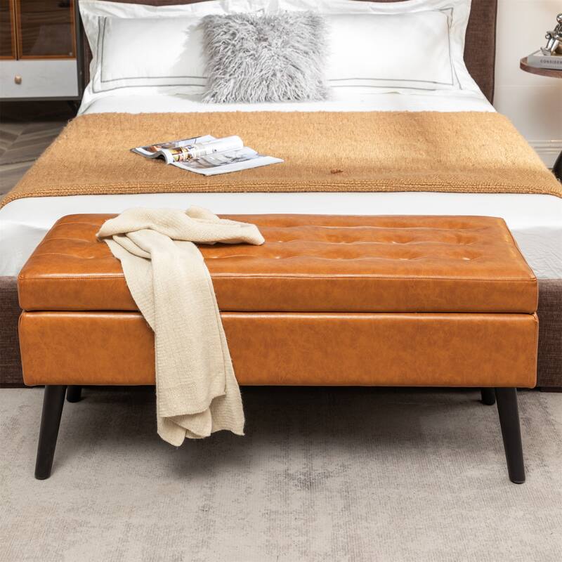 Storage Bench with Storage Bench - Brown