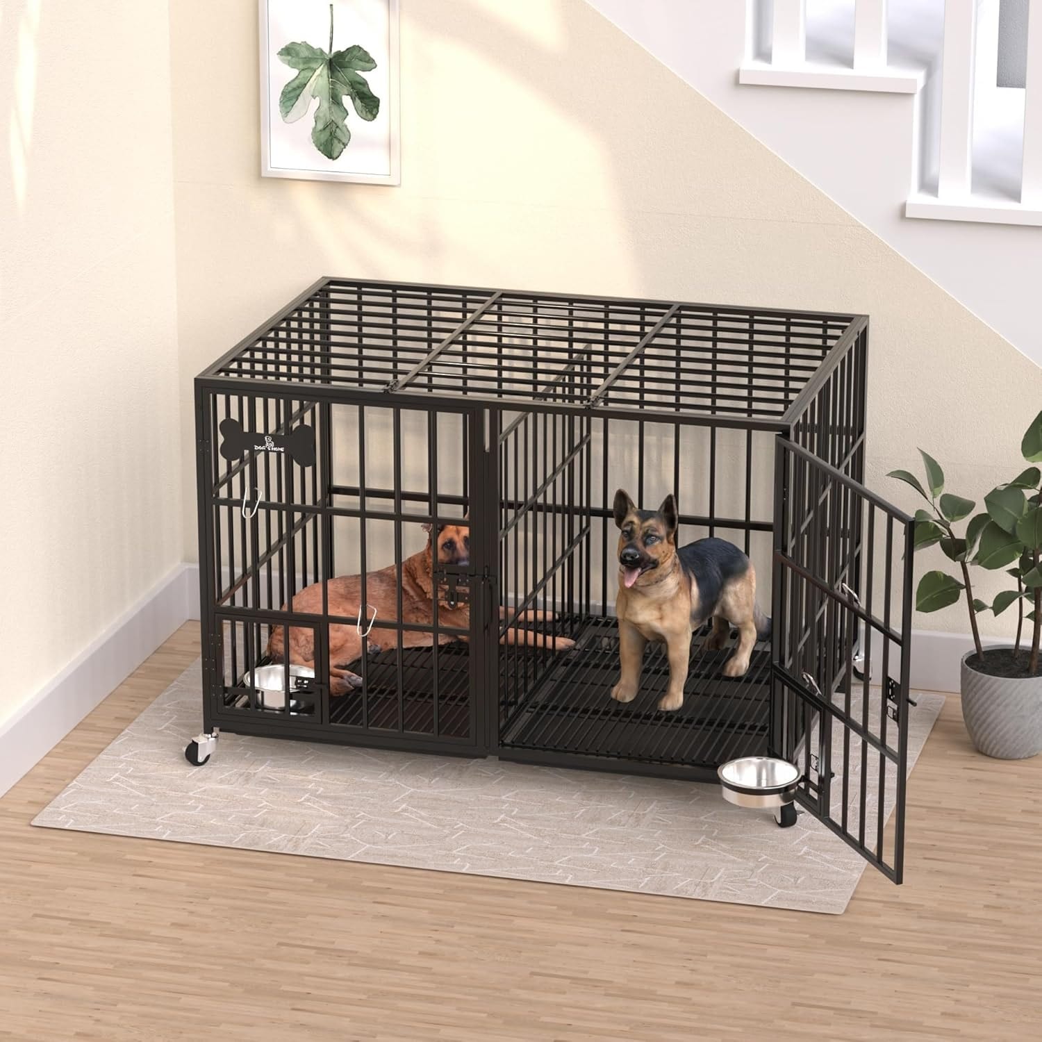 Large Dog Crate, Puppy Dog Playpen, Pet Cage for Yard, Indoor Outdoor