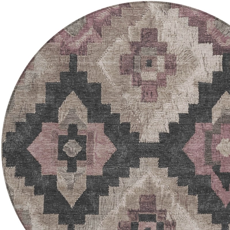 HomeRoots Aztec Transitional Rectangle Outdoor Rug