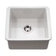 preview thumbnail 15 of 13, Houzer PTB-2020 Platus 19-1/8" Undermount Single Basin Fireclay Bar White