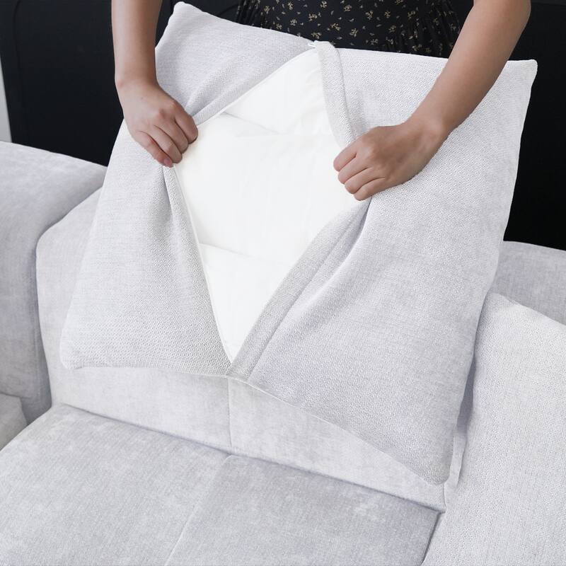 Extra Large Linen Corner Sectional Sofa Couch for Living Room Set
