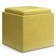 preview thumbnail 36 of 92, WYNDENHALL Townsend 17 inch Wide Contemporary Square Storage Ottoman