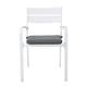 preview thumbnail 46 of 45, Outdoor Stackable Aluminum Dining Chair with Cushion (Set of 4)