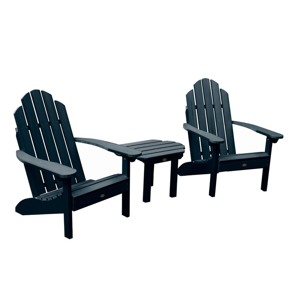 2 Classic Westport Adirondack Chairs and Side Table