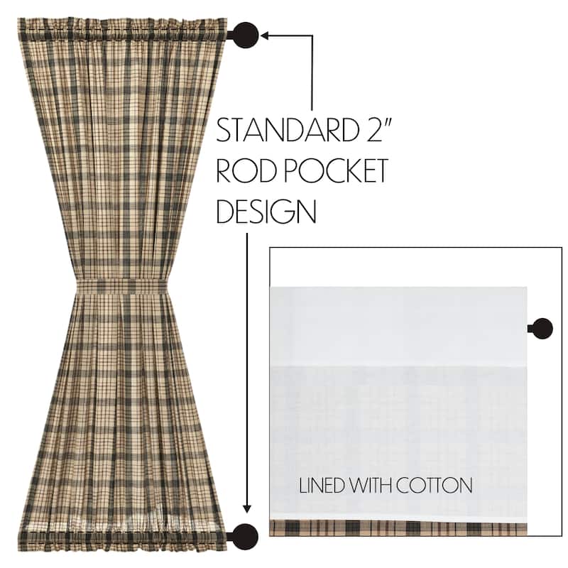Cider Mill Plaid Door Panel 72x40