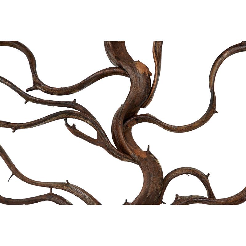Black Wood Branch Tree Home Wall Decor with Black Frame