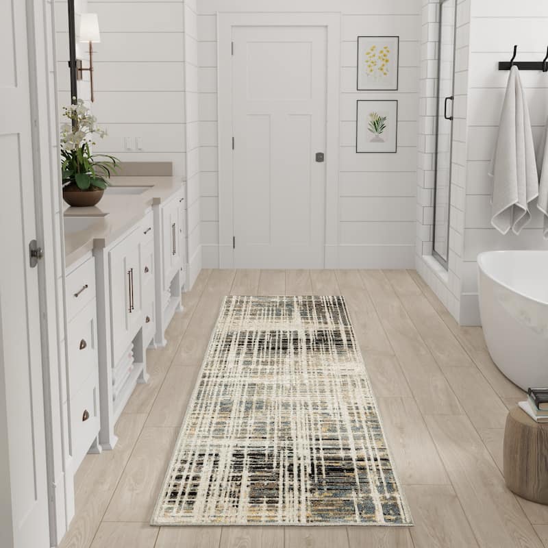 Nourison Washable Decor Indoor only Machine Washable Abstract Area Rug