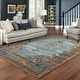 preview thumbnail 1 of 9, Style Haven Adaylnn Morris Persian Inspired Medallion Blue/Multi Area Rug Rectangle - 1' 10" x 3' 2"