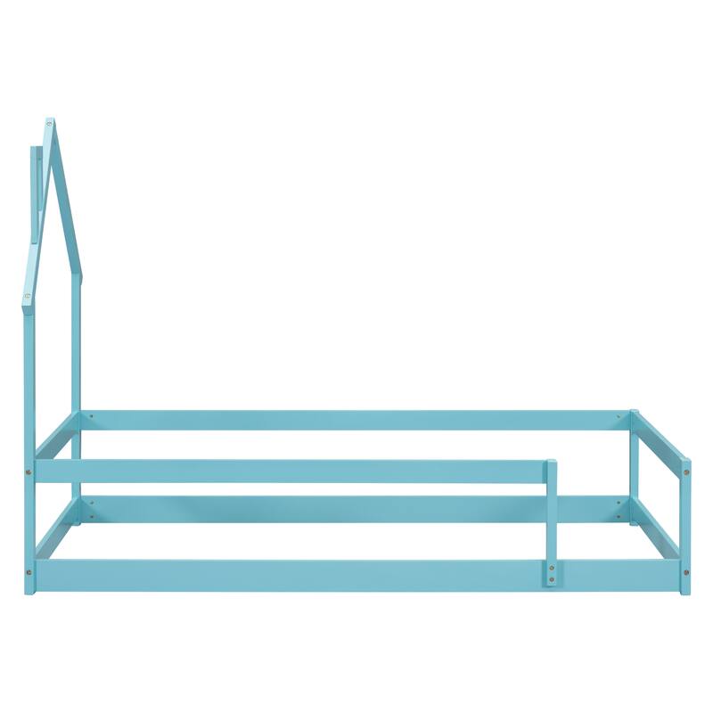Twin Size Wood bed with Fences