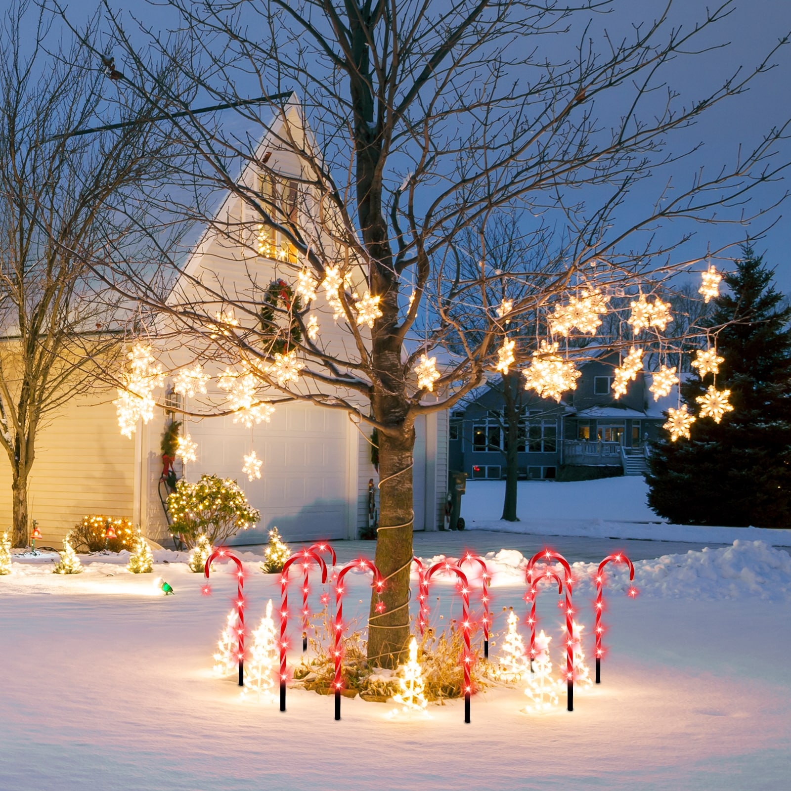 Outdoor candy outlet cane lights
