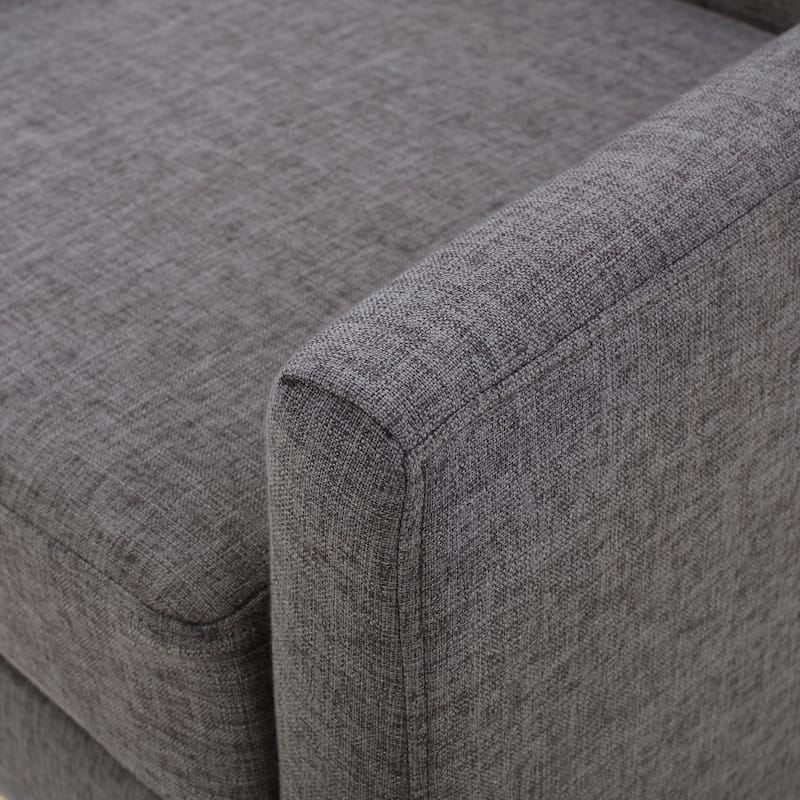 Modern 27.5" Upholstered Accent Chair with Wide Cushion and Wood Legs for Living Room