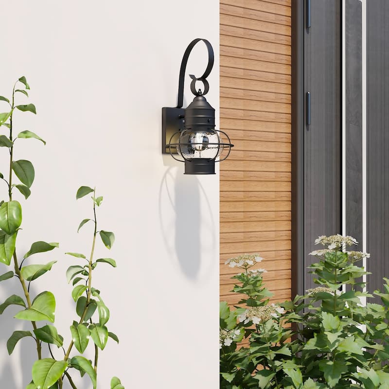 1- Light Outdoor Wall Lantern Light - 9"x10.72"x17.51"