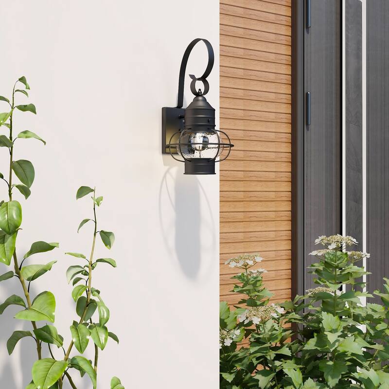 2 Pack 1-Light Outdoor Wall Lantern Light - 9"x10.72"x17.51"