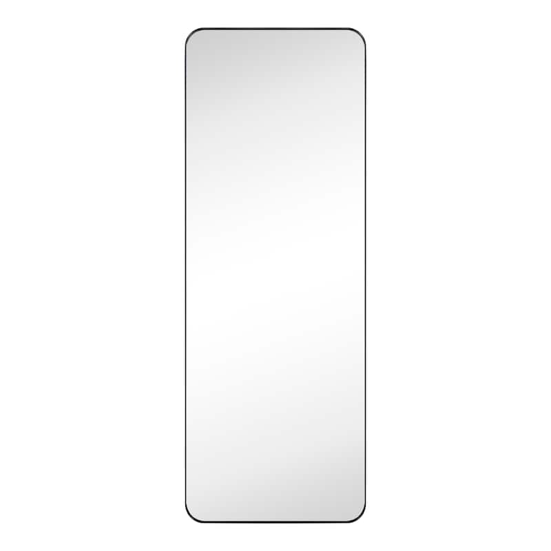 TEHOME Full Length Metal Framed Floor Mirror - 20" x 55" - Black