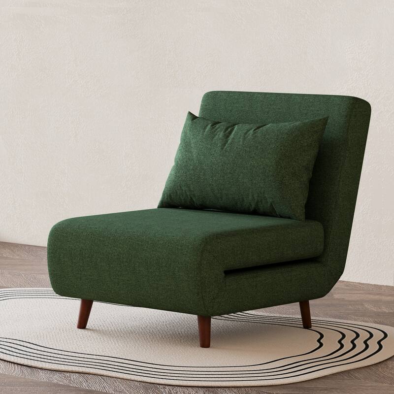 Artdeco Home - Tustin Upholstered Convertible Lounge/ Sleeper Chair - Green - Chair