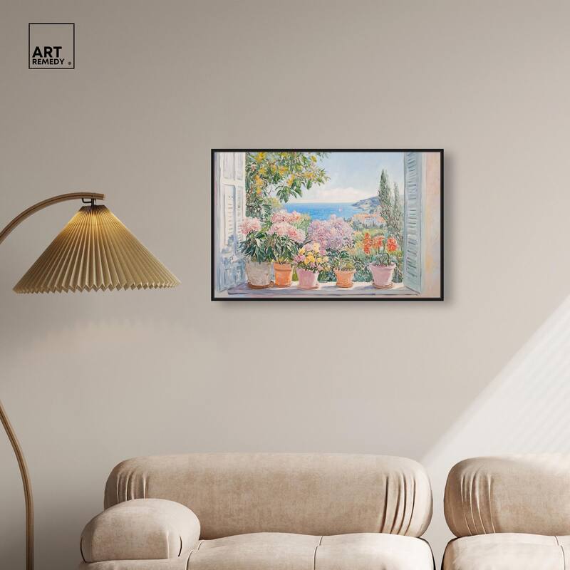 Mediterranean Blooms Canvas by Art Remedy