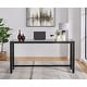 preview thumbnail 16 of 20, Cordero Wood Glass Top 72-Inch Wide Counter Height Console Bar Table and 3 Stools Set