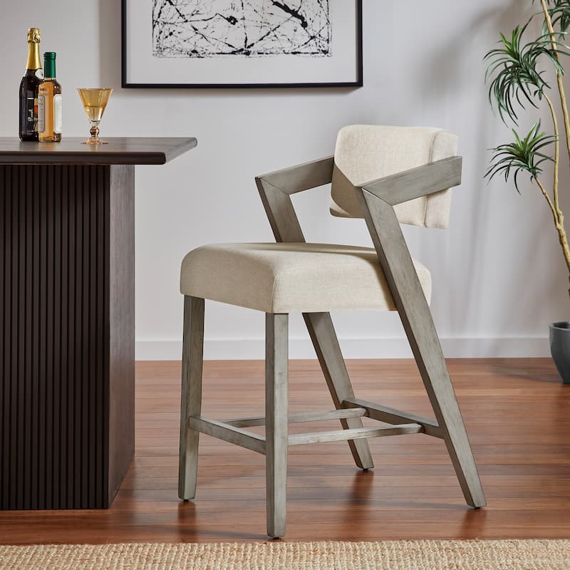 Kalispell Wood Finish Counter & Bar Chair by iNSPIRE Q Modern