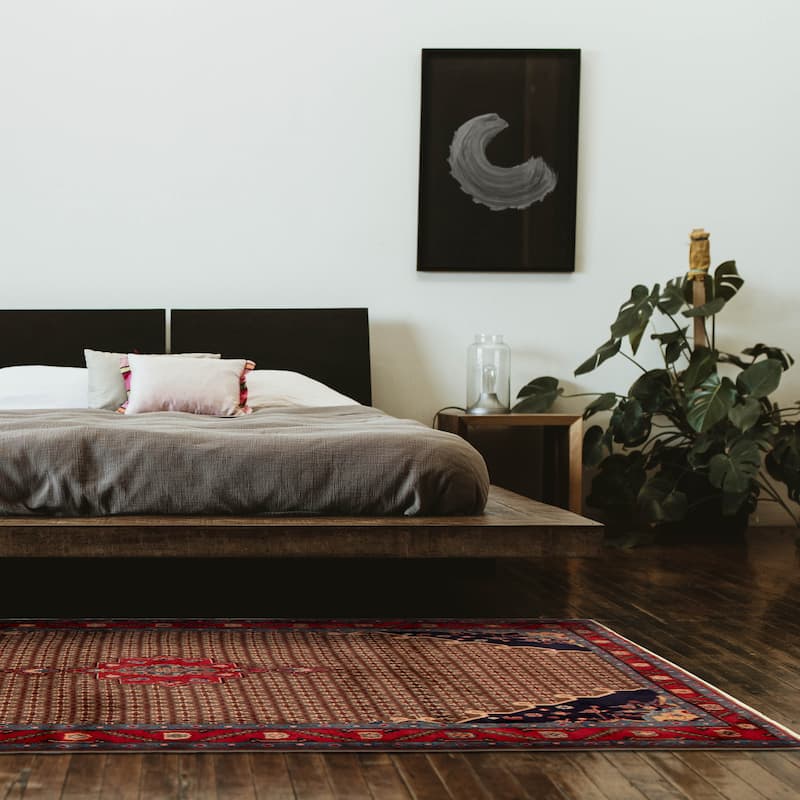 Kayseri Vintage Brown Rug 4'10" x 9'3" - 4'10 x 9'3