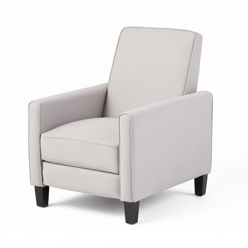 Push Back Recliner Chair for Living Room, Mid Century Modern Lazy Sofa Chair, Fabric Upholstered Arm Chair for Office, Bedroom