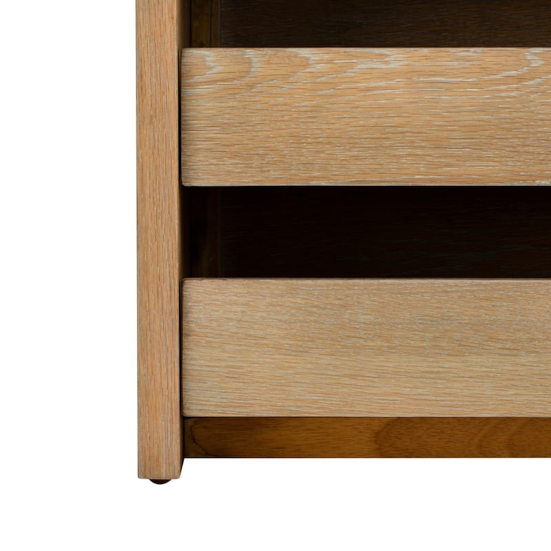 SAFAVIEH Roseanna Shoe Storage Bench Oak / Beige - 34" W x 18" D x 21" H - 34Wx18Dx21H