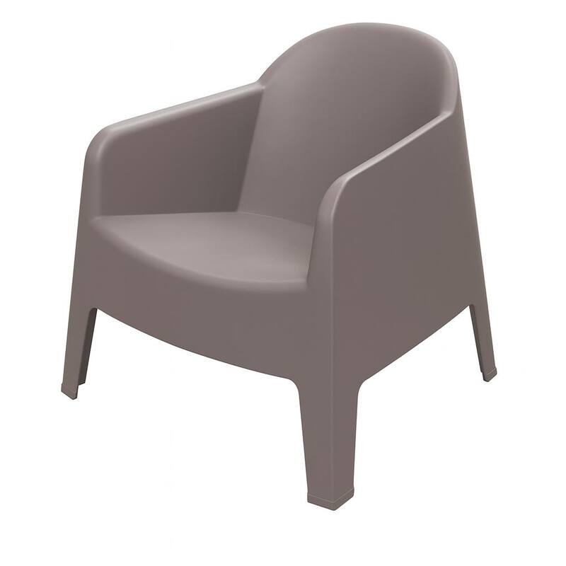 Milane 3-Piece Contract Grade Outdoor Lounge Set with side table