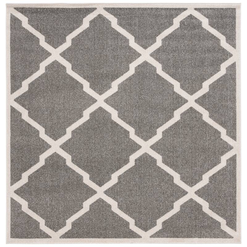 SAFAVIEH Amherst Teresinha Modern Rug - 7' Square - Dark Grey/Beige