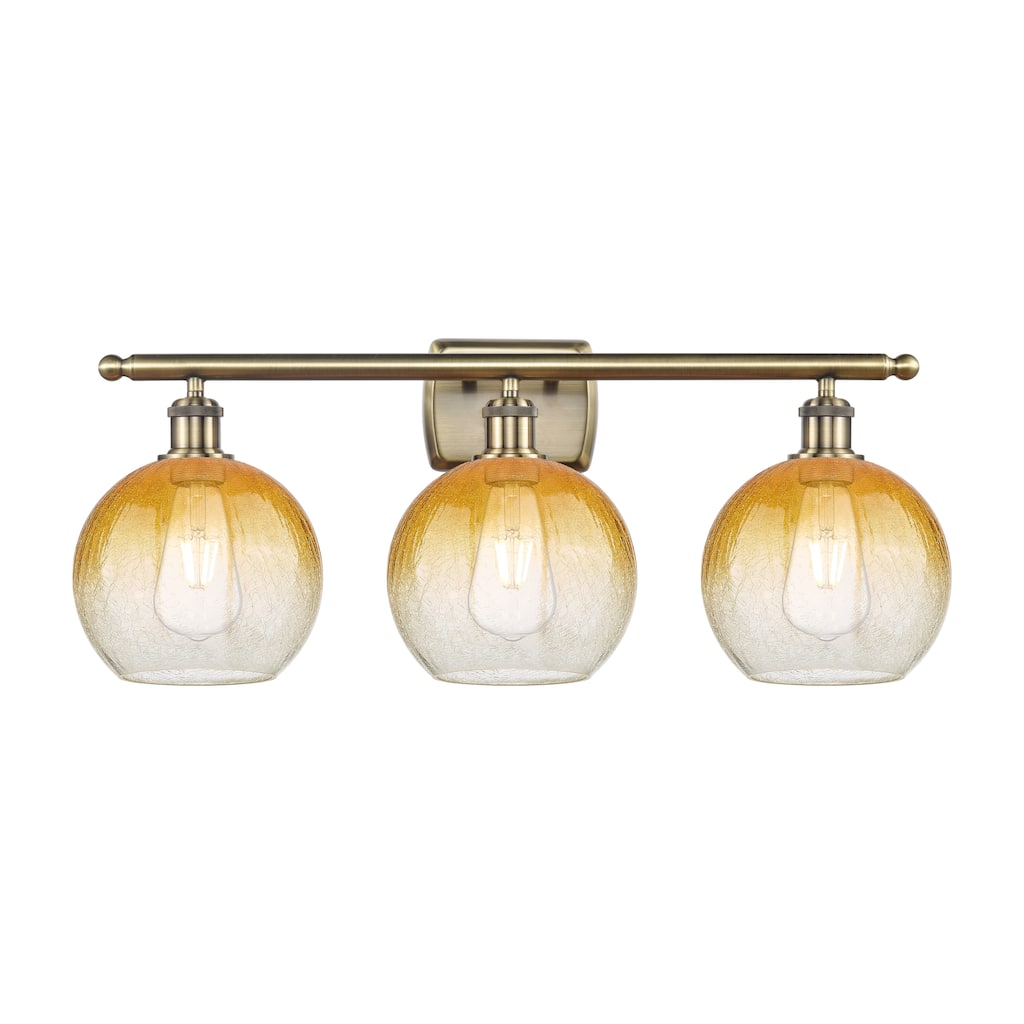 Innovations Lighting Endless Possibilities Ballston - Brookhaven Globe - 3 Light 28" Bath Vanity Light