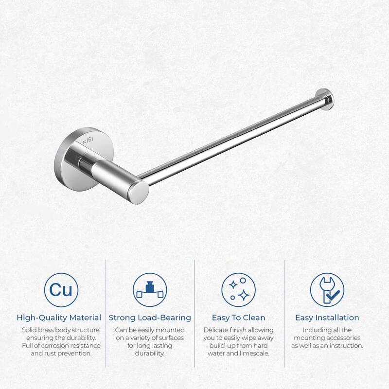 Circular 10 inch Bathroom Towel Bar