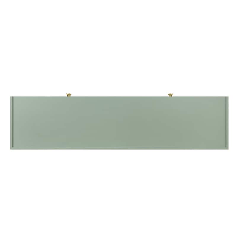 Luxurious Wooden Cabinet with Adjustable Shelves for Living Room & Entryway Storage