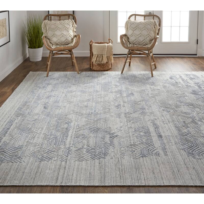 Grand Bazaar Huntley Hand Woven Abstract Modern Area Rug