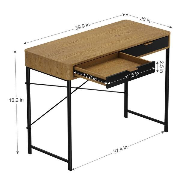 Shop Langria 2 Drawer Computer Desk For Home Office Vintage