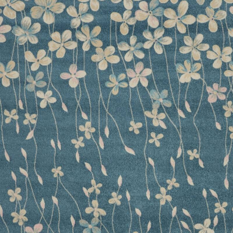 Hohir Power Loomed Floral Traditional Stain Resistant Area Rug By HomeRoots - 142' X '106' X '0.5