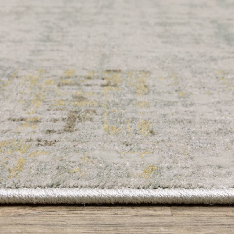 Melody Distressed Abstract Beige/ Multi Area Rug