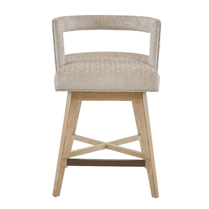 Madison Park Glenwood 180 degree Swivel Counter Stool Auto-Return