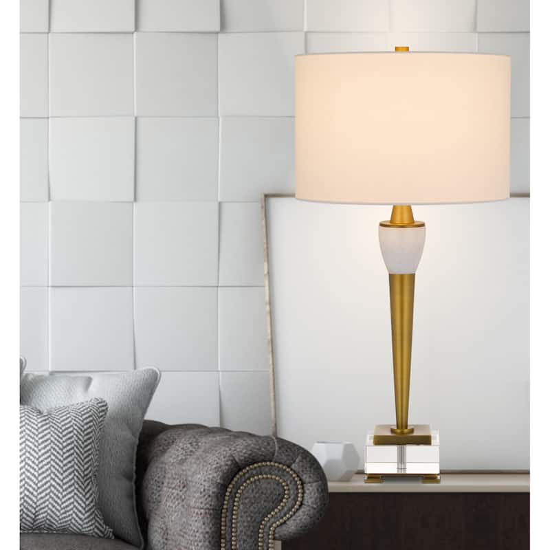 Bradford 30.5" Height Antique Brass Metal Table Lamp - One Size