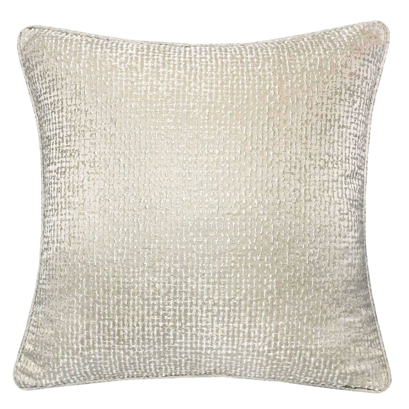 Purviance Modern Cotton/Linen Modern Accent Pillow (Set of 2) by Silver Orchid - Silver