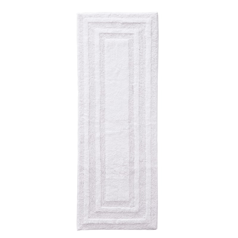 Eddie Bauer Logan Cotton Bath Runner Rug - 60 x 22 - White
