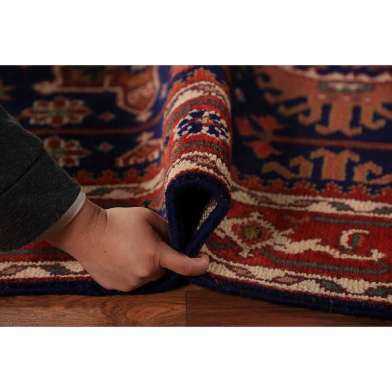 Orange Khottan Oriental Accent Rug Hand-Knotted Wool Carpet - 4'1"x 5'10"