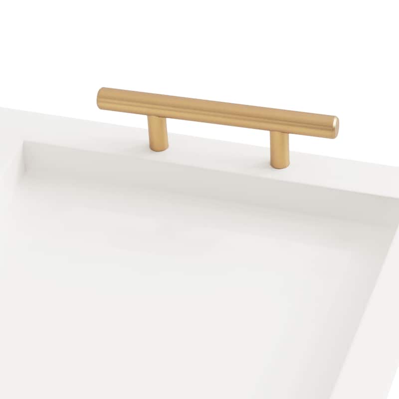 Kate and Laurel Halsey Wood Rectangle Decorative Tray