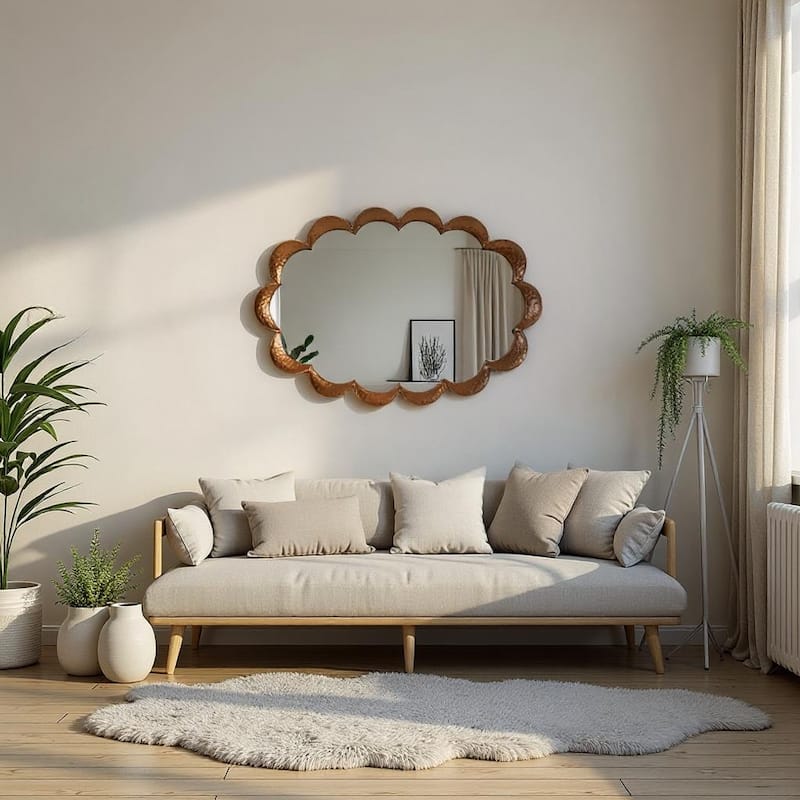 Marbella Wave Mirror - 32H x 22W x 1.3/4D
