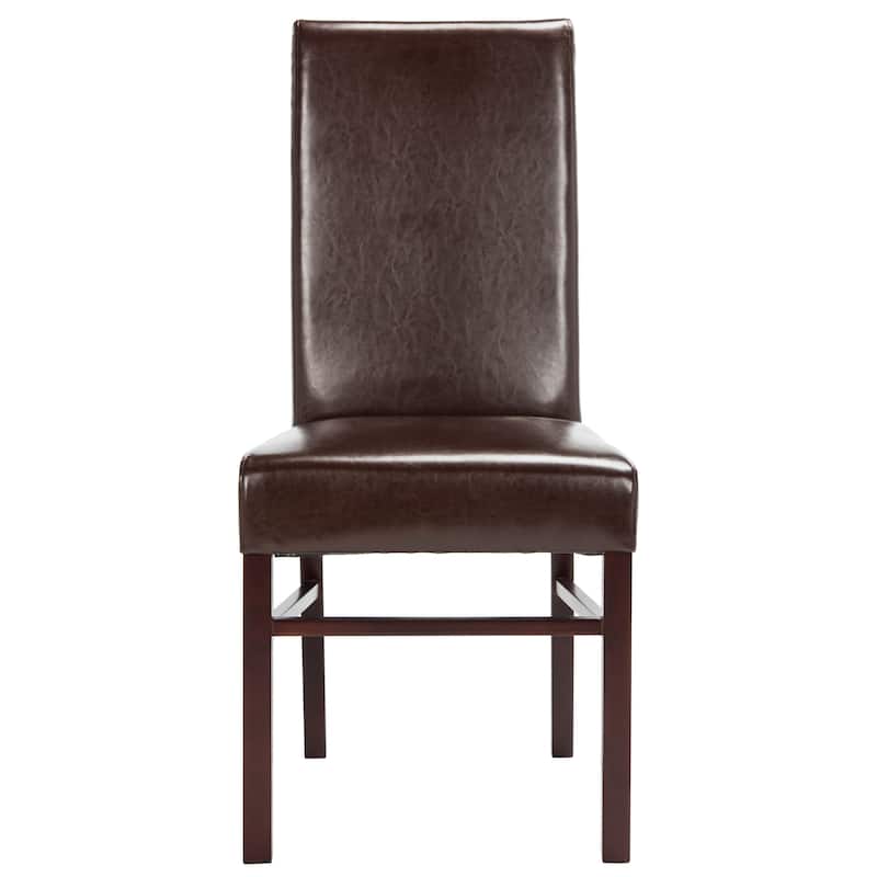 SAFAVIEH Kandi Parsons Stripe Linen Dining Chairs (Pack Of 2) - 18.5" x 23.8" x 39.4" - 19"W x 24"D x 39"H
